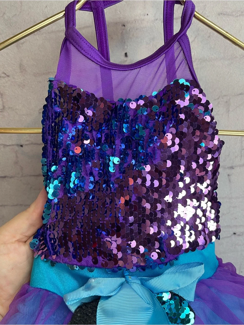 Weissman size XSC did I mention dress in blue and purple
